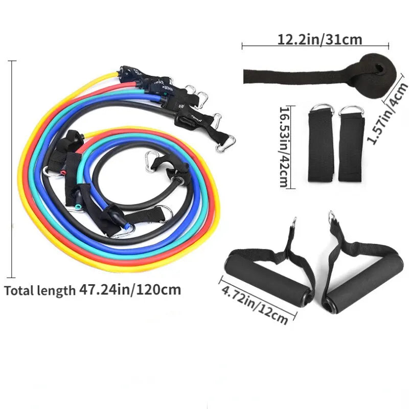 Kit 11 pièces bandes de résistance – Fitness
