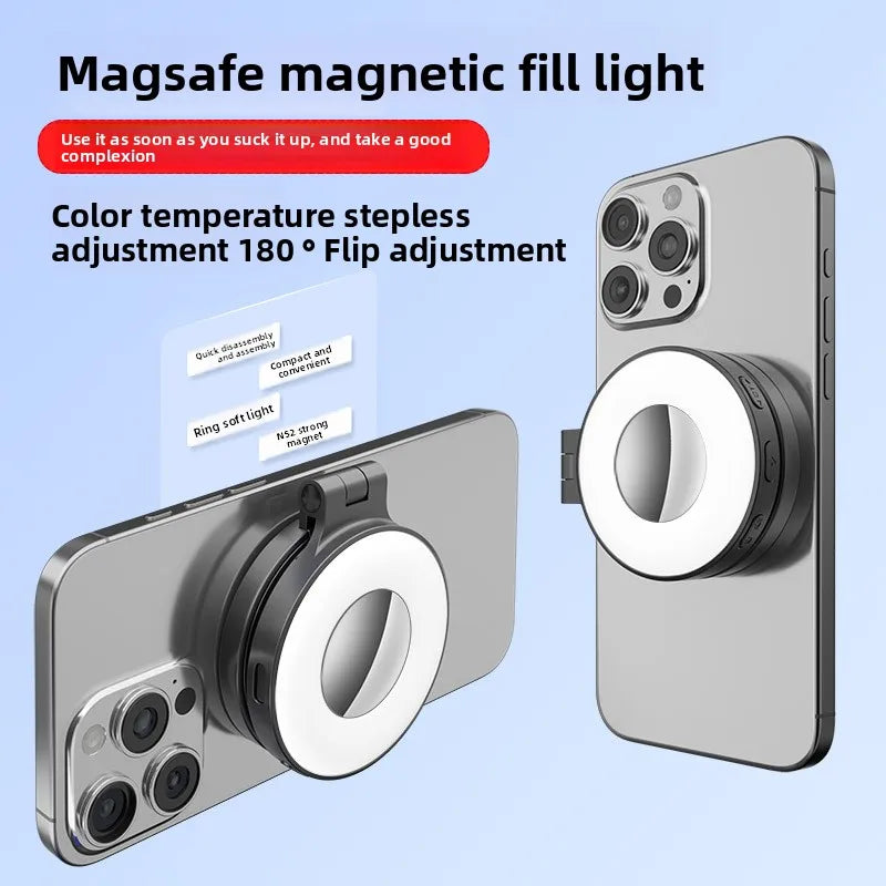 Anneau LED MagSafe – Selfie & Live