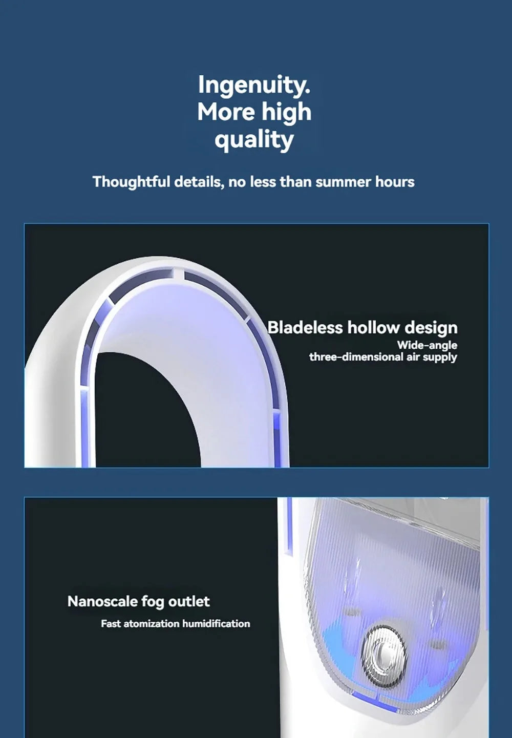 Mini climatiseur humidificateur – 6 vitesses