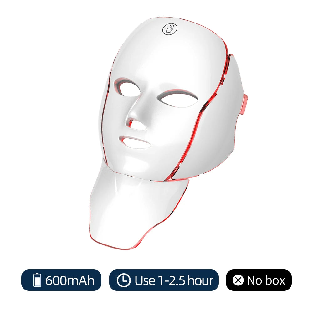 Masque LED visage 7 couleurs – Soin anti-âge