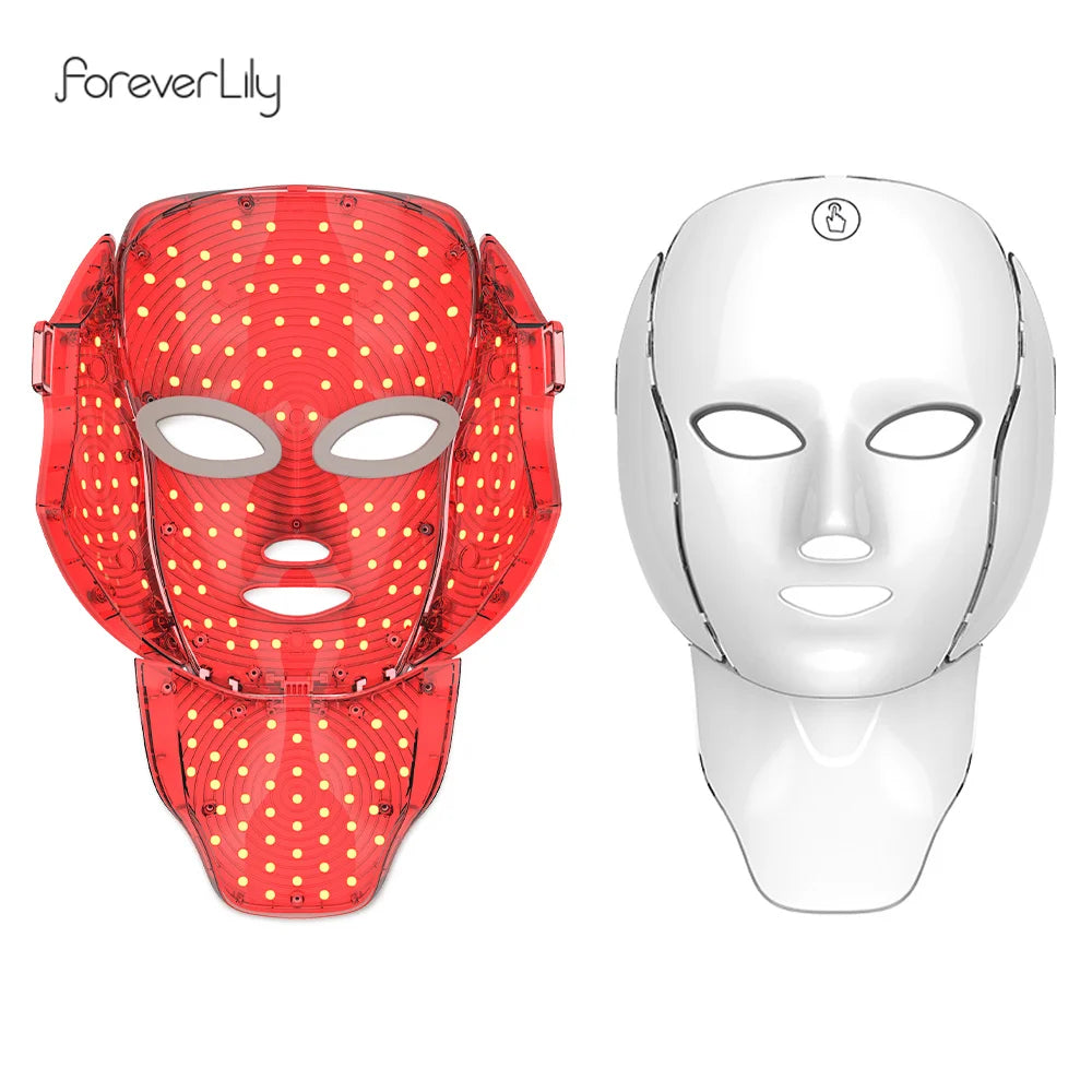 Masque LED visage 7 couleurs – Soin anti-âge