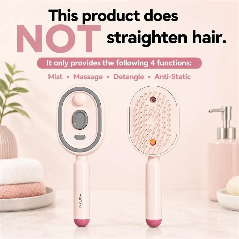 Brosse vapeur 3-en-1 – Massage & Spray