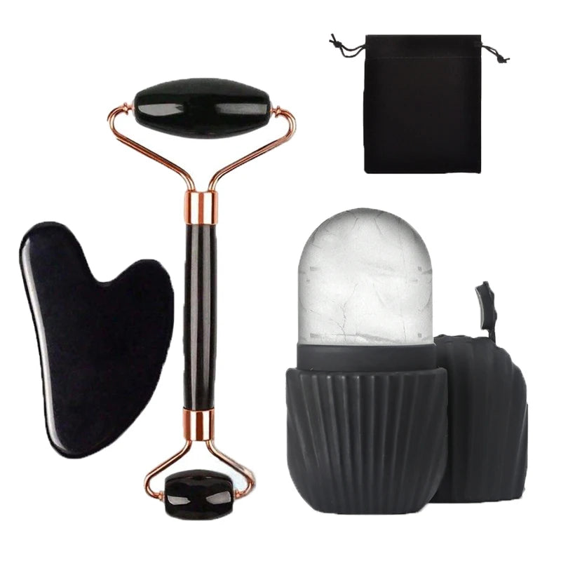 Rouleau gua sha visage – Set massage lifting