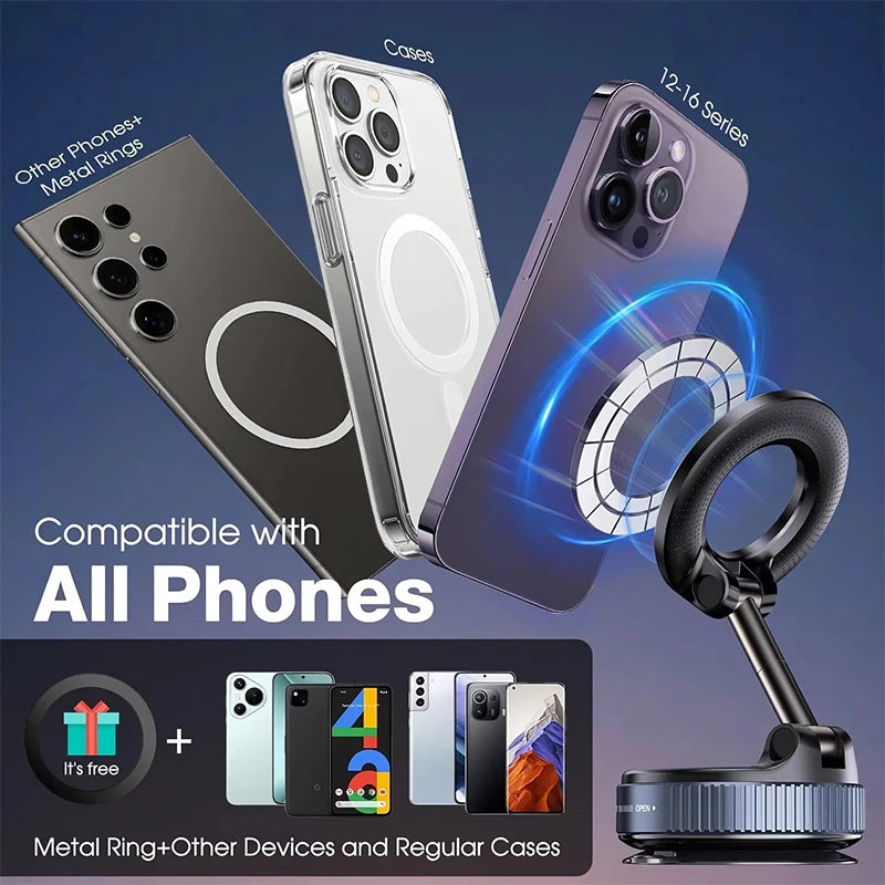 Support téléphone voiture magnétique 360°
