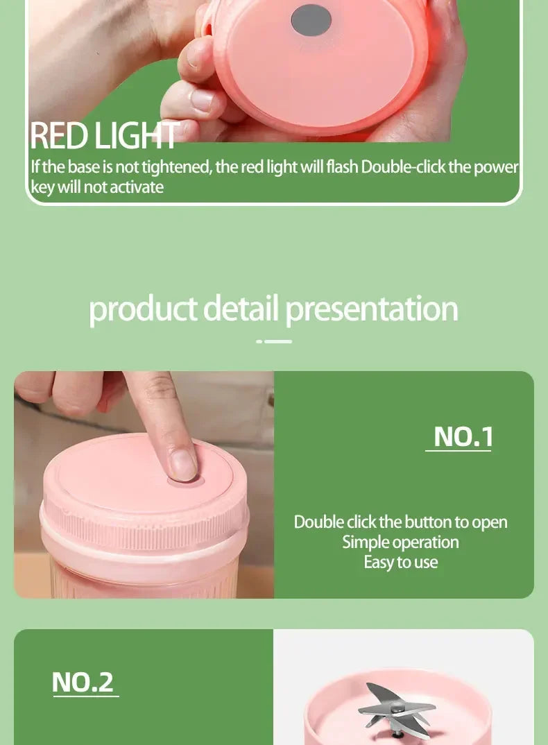 Blender portable USB – 6 lames