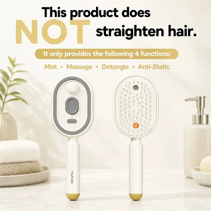 Brosse vapeur 3-en-1 – Massage & Spray