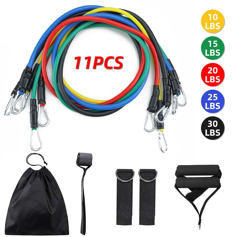Kit 11 pièces bandes de résistance – Fitness