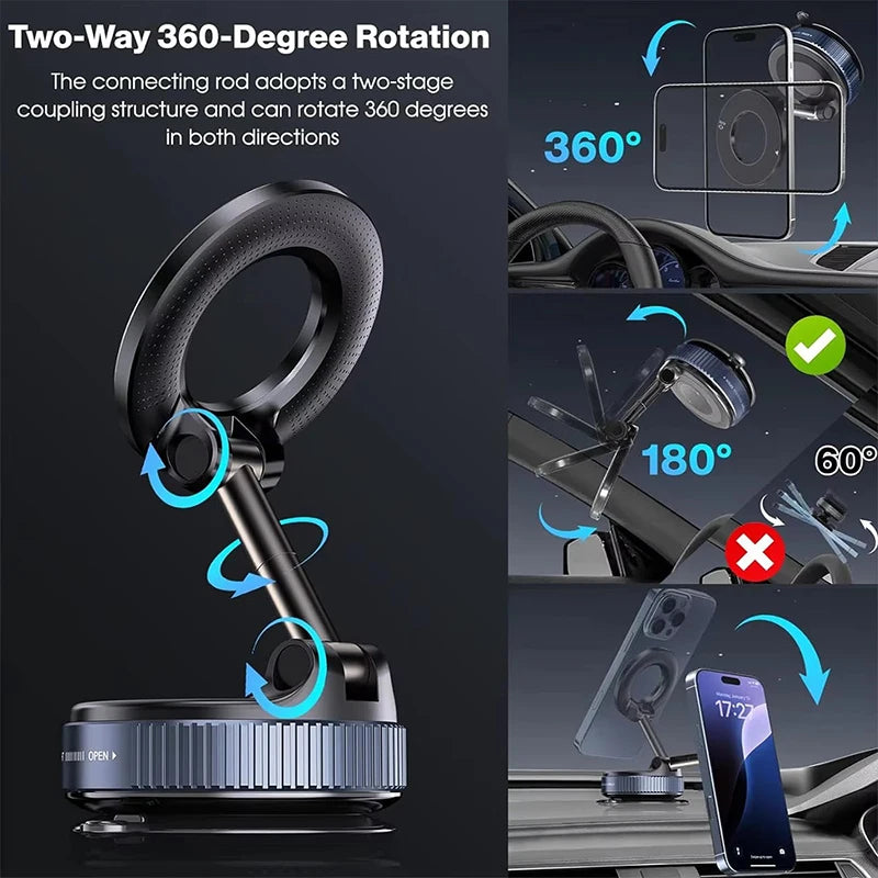 Support téléphone voiture magnétique 360°