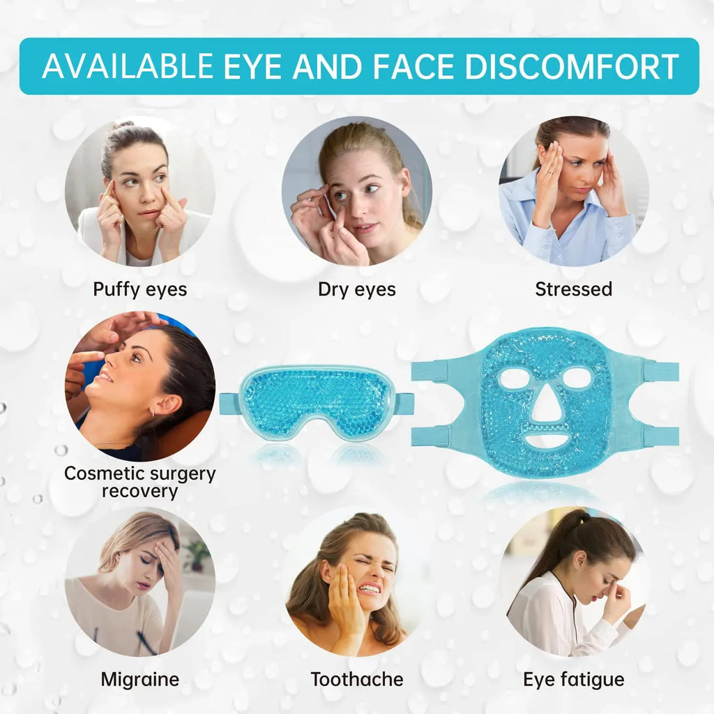 Masque gel yeux chaud/froid – Détente & Soin